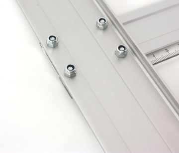 Leniar Linijka Alu z ogranicznik i wkład stal 70cm