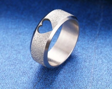 SREBRNA OBRĄCZKA STAL CHIRURGICZNA -R.19/18,9mm