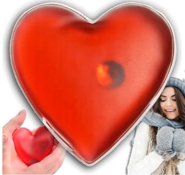 SERCE OGRZEWACZ DO RĄK ŻELOWY WIELORAZOWY OCIEPLACZ serduszko TERMOFOR LOVE