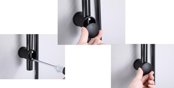 MAT черный смеситель для ванны и душа