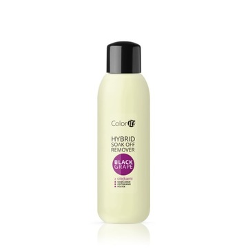 Silcare Hybrid Soak Off Remover COLOR IT z olejkami Black Grape 570 ml