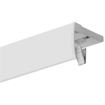 KARNISZ POJEDYNCZY SZYNA SUFITOWA ALUMINIOWA SMALL + MASKOWNICA 210 CM