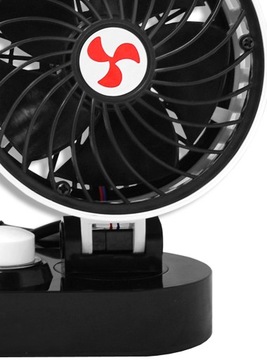 АВТОМОБИЛЬНЫЙ ВЕНТИЛЯТОР 360° ВЕНТИЛЯТОР С ДВОЙНОЙ РЕГУЛИРОВКОЙ БЕСШУМНЫЙ КОКПИТ 12В 24В