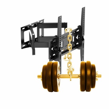 Uchwyt do telewizora TV wieszak obrotowy 26-65 cali EXTRA MOCNY UNIWERSALNY