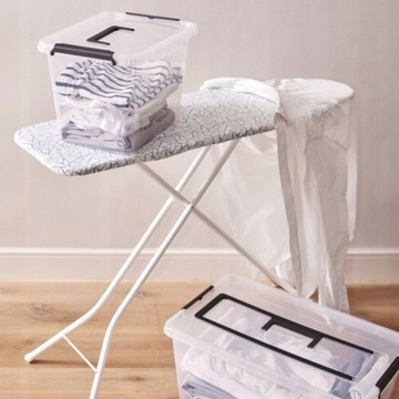 POJEMNIK PLASTIKOWY Z POKRYWKĄ RĄCZKĄ DOMOWY MOXOM SIMPLESTORE 8,5 L