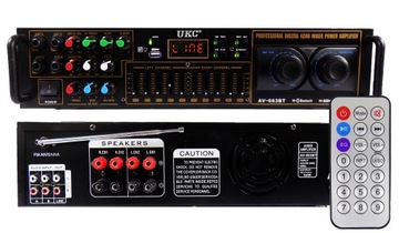 SOLIDNY WZMACNIACZ AMPLITUNER BLUETOOTH EQUALIZ 4K