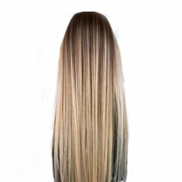 Длинный прямой парик 80 см с градиентом WIGS