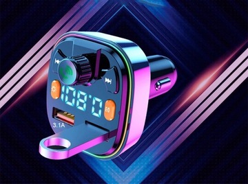 FM-ПЕРЕДАТЧИК BLUETOOTH LED RGB MP3 SD BT FAST PD ЗАРЯДНОЕ УСТРОЙСТВО 2xUSB QC 3.0