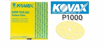 KOVAX YELLOW FILM PAPIER ŚCIERNY 150mm 15 OTWORÓW