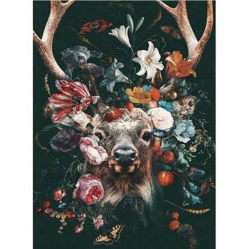 JELEŃ HAFT DIAMENTOWY Diamond Painting 5D 20x30 MOZAIKA DIAMENTOWA HOBBY