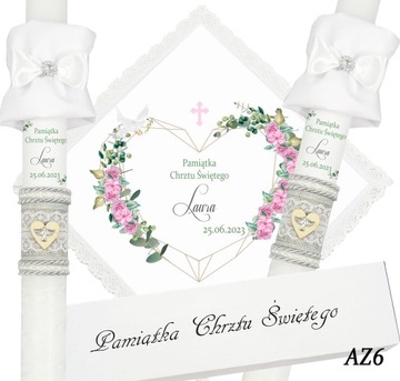 БЕЛАЯ ОДЕЖДА И КРЕЩЕСТВЕННАЯ СВЕЧА КРЕЩЕННОЕ ИМЯ