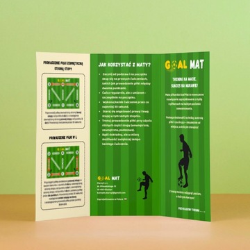 GOAL MAT Mata do Piłki Nożnej Treningu Piłkarskiego TRENINGOWA + SKARPETKI