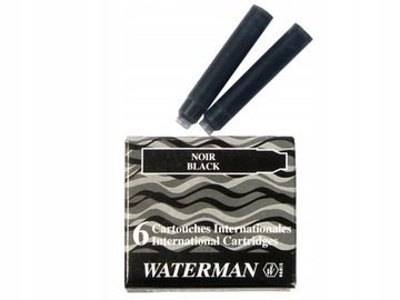 WATERMAN CZARNY ATRAMENT NABOJE DO PIÓRA WIECZNEGO
