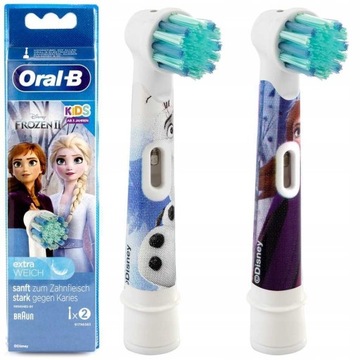 2x KOŃCÓWKI DO SZCZOTECZKI DLA DZIECI ORAL-B STAGES KIDS FROZEN