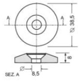 Шайба под винт крепления тракторного окна 8,5мм