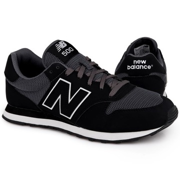 Buty sneakersy męskie sportowe New Balance CZARNY SZARY