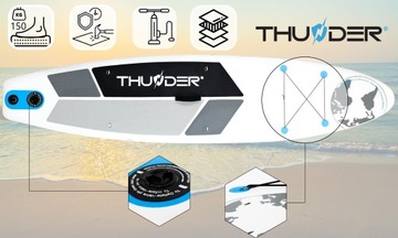 Стабильный надувной комплект SUP BOARD 320CM SAFE + стул