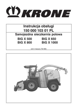 Krone BiG X 500, 650, 800, 1000 - instrukcja obsługi PL