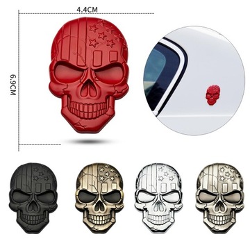 Naklejka 3D na samochód Fajna stylowa metalowa naklejka ze stopu cynku Unikalna B-szara