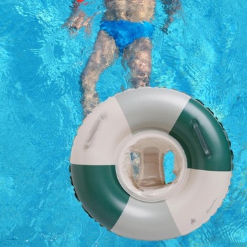 Детский круг для плавания Тренажер для плавания Надувные швы зеленого цвета