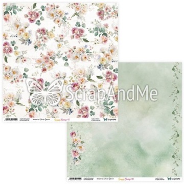 НАБОР БУМАГИ ДЛЯ Скрапбукинга 30х30 - ScrapAndMe - Sunny Blooms