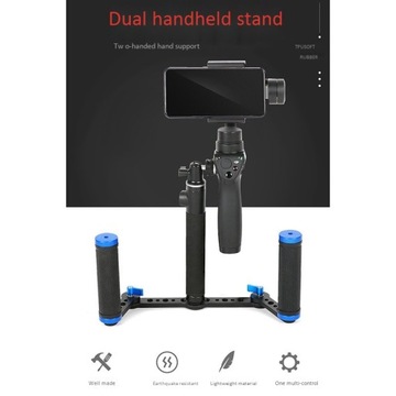 Dual Handle Grip Camera Stabilizer Three-Axis Gimb