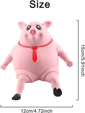 АНТИСТРЕССОВАЯ РОЗОВАЯ СЕНСОРНАЯ ИГРУШКА СВИНКА 2 ПРЕДМЕТА