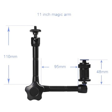 Держатель лампы для камеры Magic Arm для шарнирного кронштейна штатива 29 см