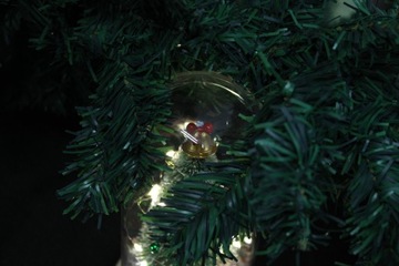 ВЕЧНАЯ РОЖДЕСТВЕНСКАЯ ЕЛКА В СТЕКЛЕ LED КАК РОЗА, САНТА, ЗВЕЗДА, ПОДАРОК ​​LED