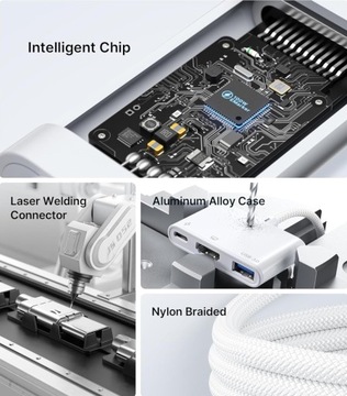 Адаптер 3-в-1 HUB USB-C + USB + HDMI 4K STEAM DECK