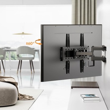 ПРОЧНОЕ ВРАЩАЮЩЕЕСЯ КРЕПЛЕНИЕ ДЛЯ ТЕЛЕВИЗОРА 75 70 65 55 дюймов НАСТЕННАЯ ВЕШАЛКА ДЛЯ ТЕЛЕВИЗОРА VESA