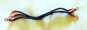 przewód 0,3m zwora złączka 1 x 10mm2 LgY 10 mm2 zakuty 8/8 mm