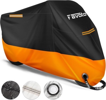 POKROWIEC WODOODPORNY NA MOTOCYKL SKUTER MOTOR OXFORD DUŻY XXL 245x105x125