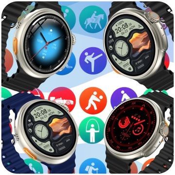 SMARTWATCH СПОРТИВНЫЕ ЧАСЫ SMARTWATCH МУЖСКИЕ ЖЕНСКИЕ ЗВОНКИ PL GPS AMOLED