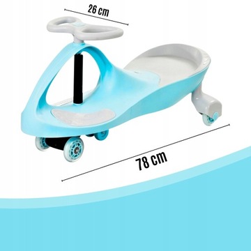 ГРАВИТАЦИОННАЯ АВТОКАТКА ДЛЯ ДЕТЕЙ TWISTER, РЕЗИНОВЫЕ, СВЕТЯЩИЕСЯ СВЕТОДИОДНЫЕ КОЛЕСА