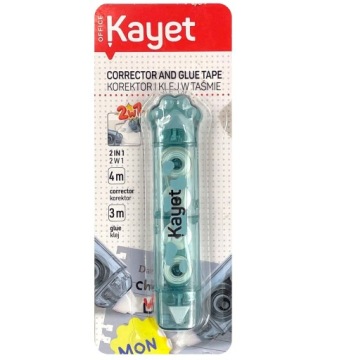 KAYET Коректор і клей стрічковий 2 в 1