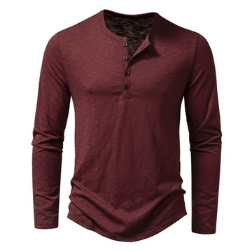Koszulka z długim rękawem POLÓWKA BIZNESOWA T-SHIRT KOŁNIERZYK STÓJKA