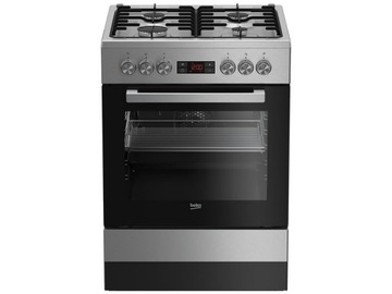 Газовая плита BEKO FSMT62321DXSS 60см класс А