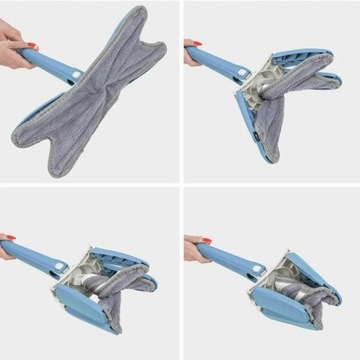 ШВАБРА ДЛЯ ПЛОСКОГО ПОЛА ВРАЩАЮЩАЯСЯ СЖИМНАЯ ТИП X ЛЕГКАЯ СКЛАДНАЯ 360 ST