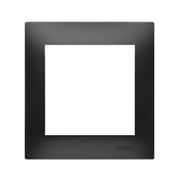 SIMON 54 RAMKA POJEDYNCZA CZARNY MAT KARTON-GIPS