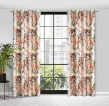 ALTEA БЕЖЕВЫЙ ТЕМНЕЮЩИЙ ЦВЕТОЧНЫЙ ШТОР 140x250