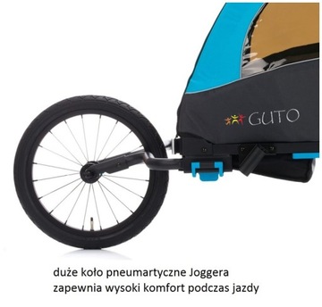 Прицеп для коляски Guto 3in1 Aluminium Premium