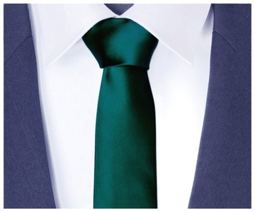 Гладкий мужской галстук BOTTLE GREEN, 6 см, для костюма GREG gs09