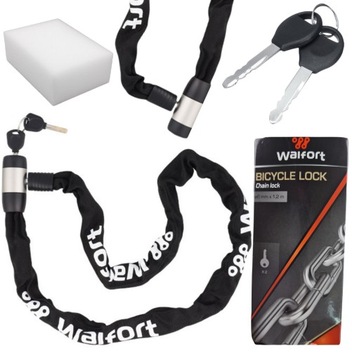 Zabezpieczenie rowerowe do rowera motoru BARDZO MOCNE gruby łańcuch PATENT