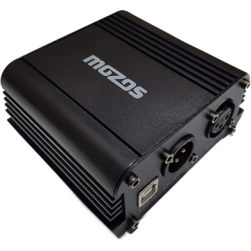 ZASILACZ WZMACNIACZ DO MIKROFONÓW ANALOGOWYCH XLR PHANTOM +48V USB