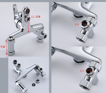 Смеситель для ванны и душа с клапаном