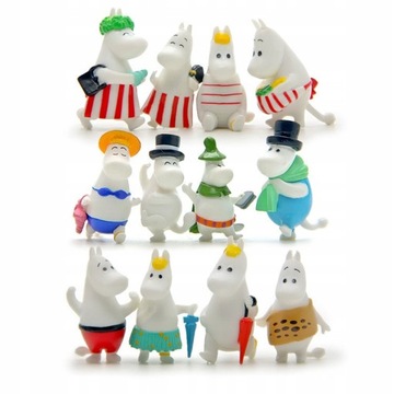 Figurki MUMINKI zestaw 12 sztuk