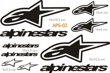 Наклейки Alpinestars на мотоциклы - различные наборы