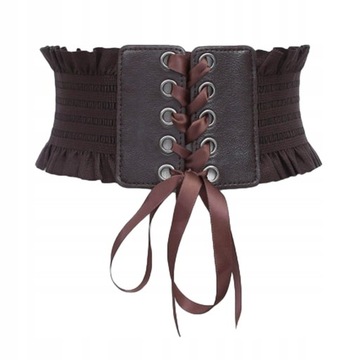 Skórzany pod biustem Steampunk,