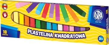 Plastelina ASTRA Kwadratowa 18 kolorów 75589